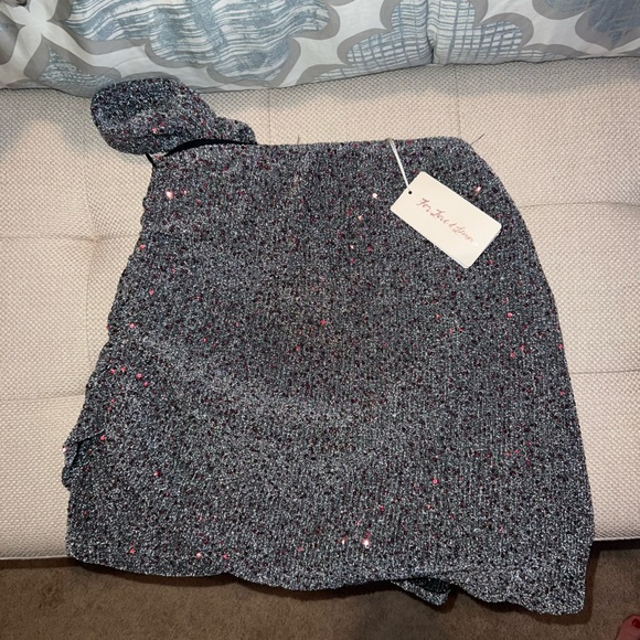 For love & lemons sequin sparkle mini skirt - Picture 1 of 5